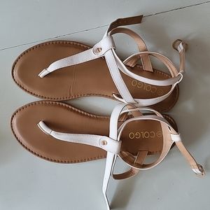 White womans strap sandals